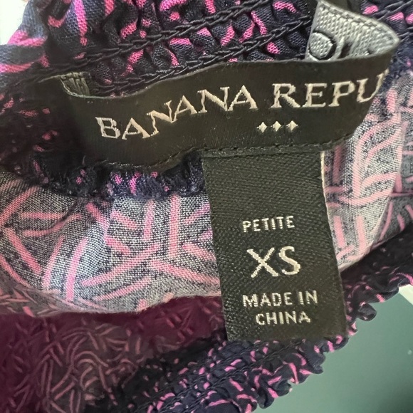 BANANA REPUBLIC FACTORY Women’s Romper Size Petite XS Patterned Retro - Picture 5 of 5